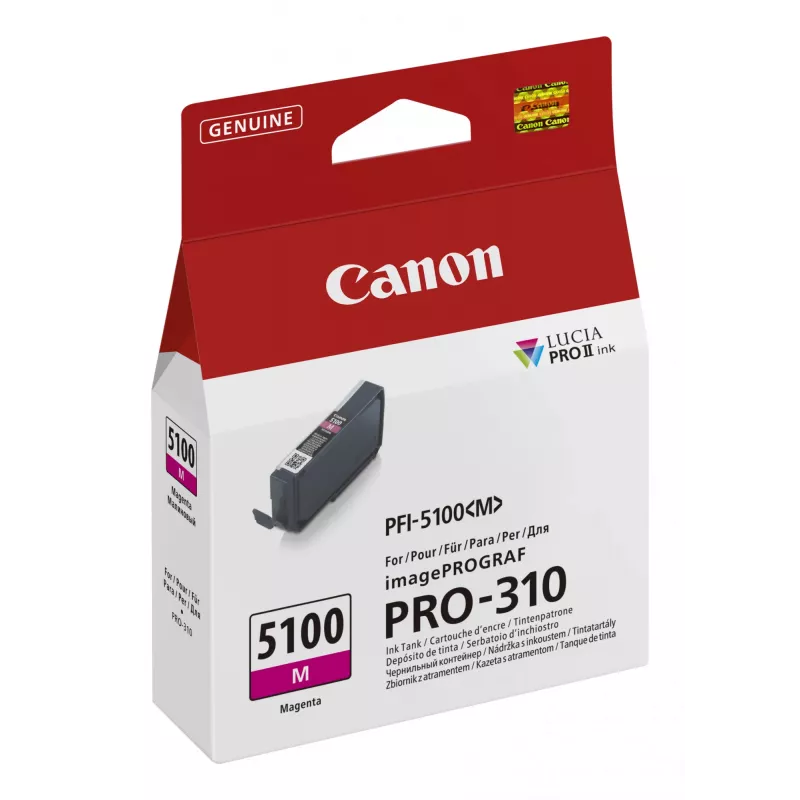 Canon PFI-5100 M rašalo kasetė 1 vnt. Originali Magenta