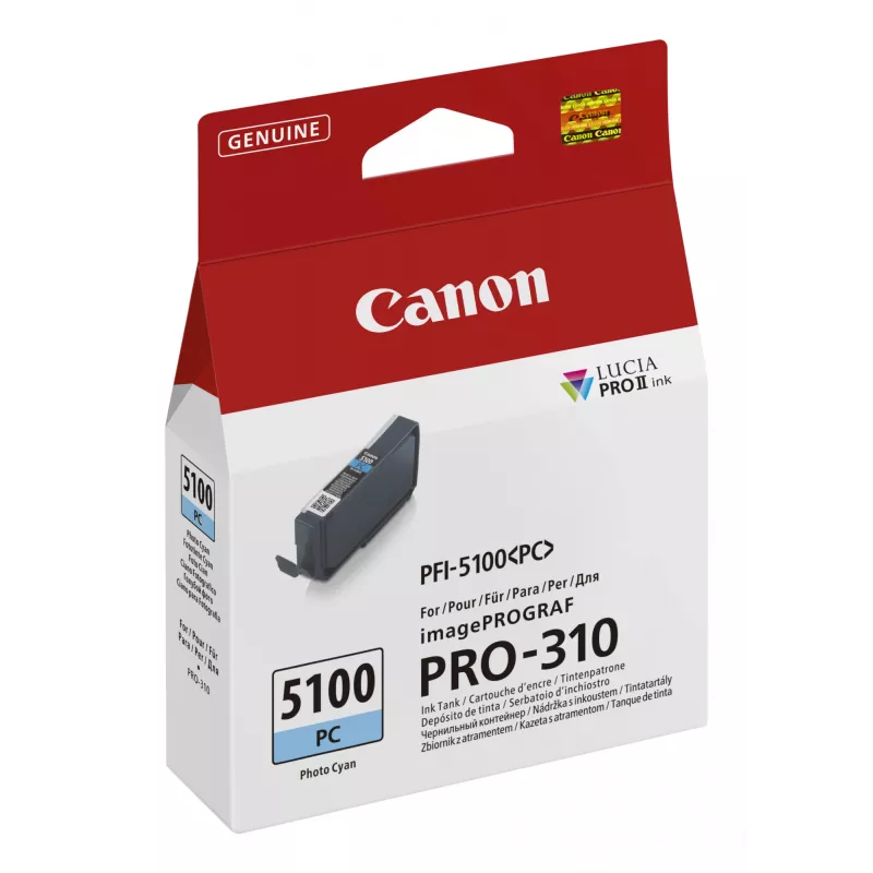 Canon PFI-5100 PC rašalo kasetė 1 vnt. Originali Photo Žydra