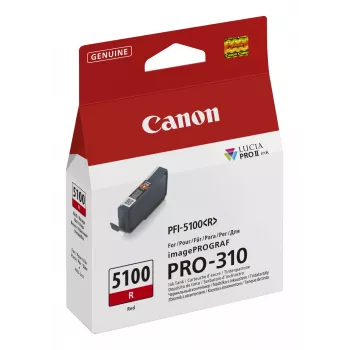 Canon PFI-5100 R rašalo kasetė 1 vnt. Originali raudona