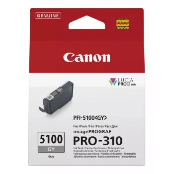 Canon PFI-5100 GY rašalo kasetė 1 vnt. Originali Pilka
