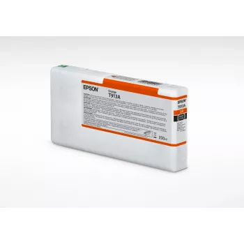 Epson T913A oranžinis rašalo kasetė (200 ml), standartinė talpa, oranžinė, pigmentinis rašalas, 200 ml, 1 vnt.