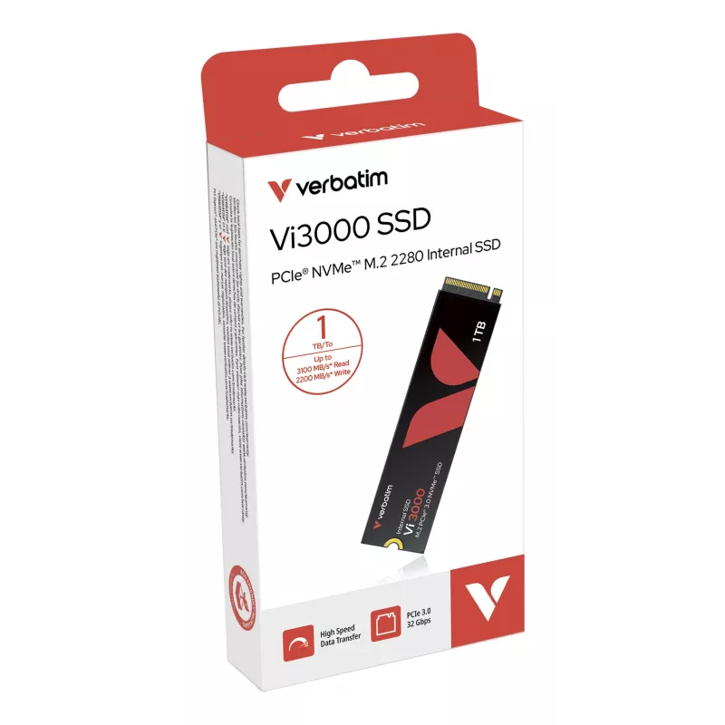 SSD disk Verbatim 1TB M.2 PCIe NVMe Vi3000
