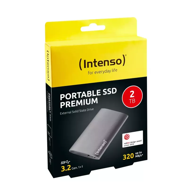 SSD diskas Intenso 2 TB 1,8 colio USB Type-A 3.2 Gen 1 3823470