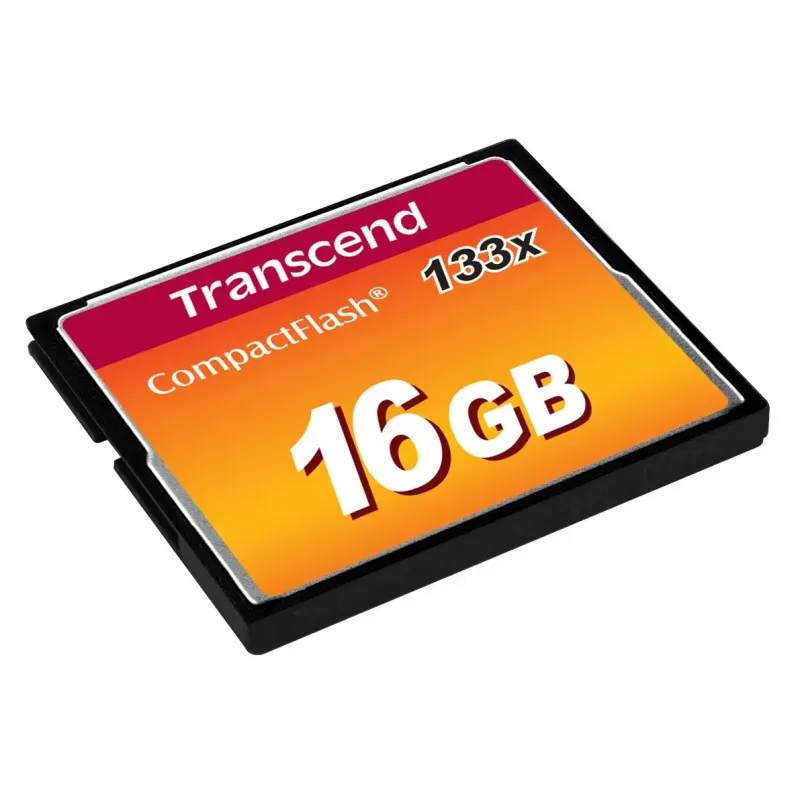 „CompactFlash“ kortelė „Transcend TS16GCF133“ 16 GB, 50 MB/s skaitymo, 20 MB/s rašymo