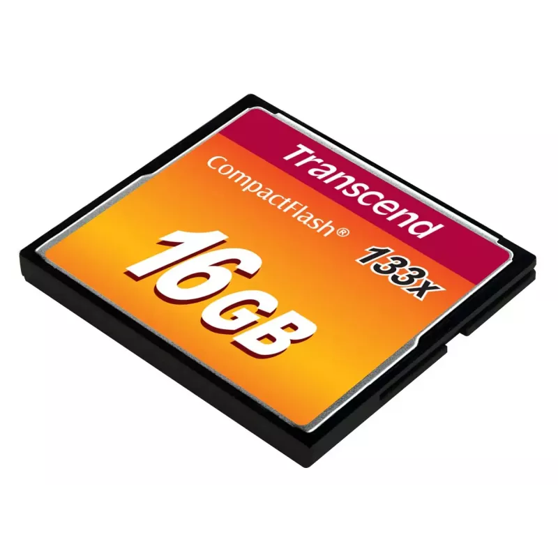 „CompactFlash“ kortelė „Transcend TS16GCF133“ 16 GB, 50 MB/s skaitymo, 20 MB/s rašymo