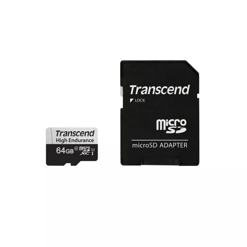 „Transcend“ „flash“ atmintinė 64 GB „MicroSDXC 350V“