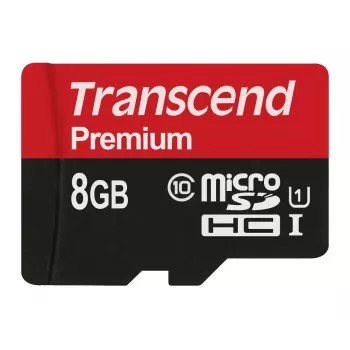 Flash atmintis Transcend 8 GB MicroSDHC Class 10 UHS-I TS8GUSDCU1