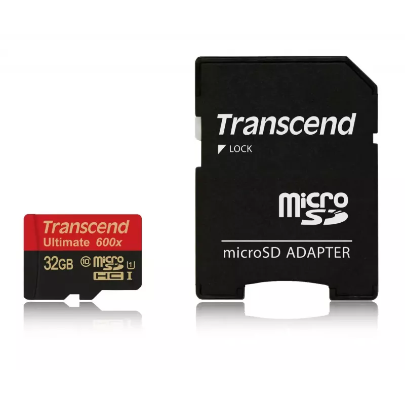 „Transcend“ „microSDHC“ 32 GB UHS-I 600x Class 10 TS32GUSDHC10U1