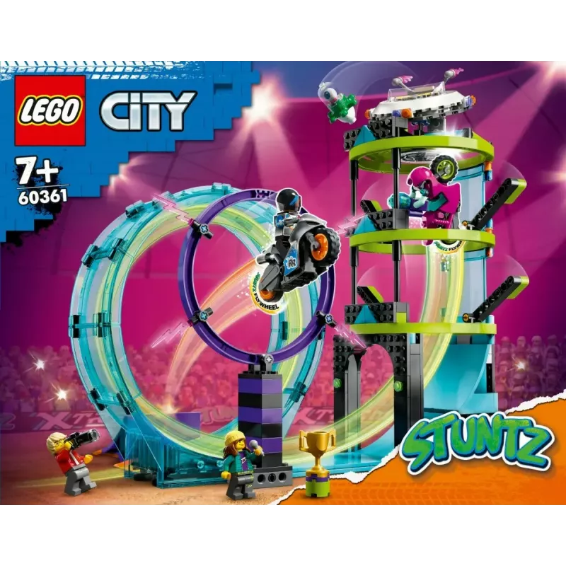 LEGO rinkinys LEGO City Stuntz 60361 Ultimate Stunt Riders Challenge — triukų motociklų žaidimo rinkinys