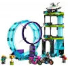 LEGO rinkinys LEGO City Stuntz 60361 Ultimate Stunt Riders Challenge — triukų motociklų žaidimo rinkinys