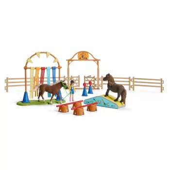 Pony agility training Schleich 42481 Įvairiaspalvis Plastikinis 3-8 metų