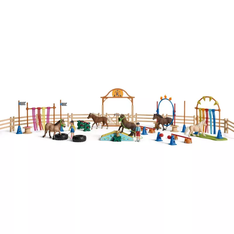 Pony agility training Schleich 42481 Įvairiaspalvis Plastikinis 3-8 metų