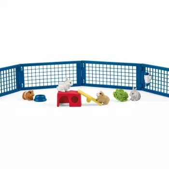 Triušių ir jūrų kiaulyčių narvelis Schleich FARM WORLD 42500