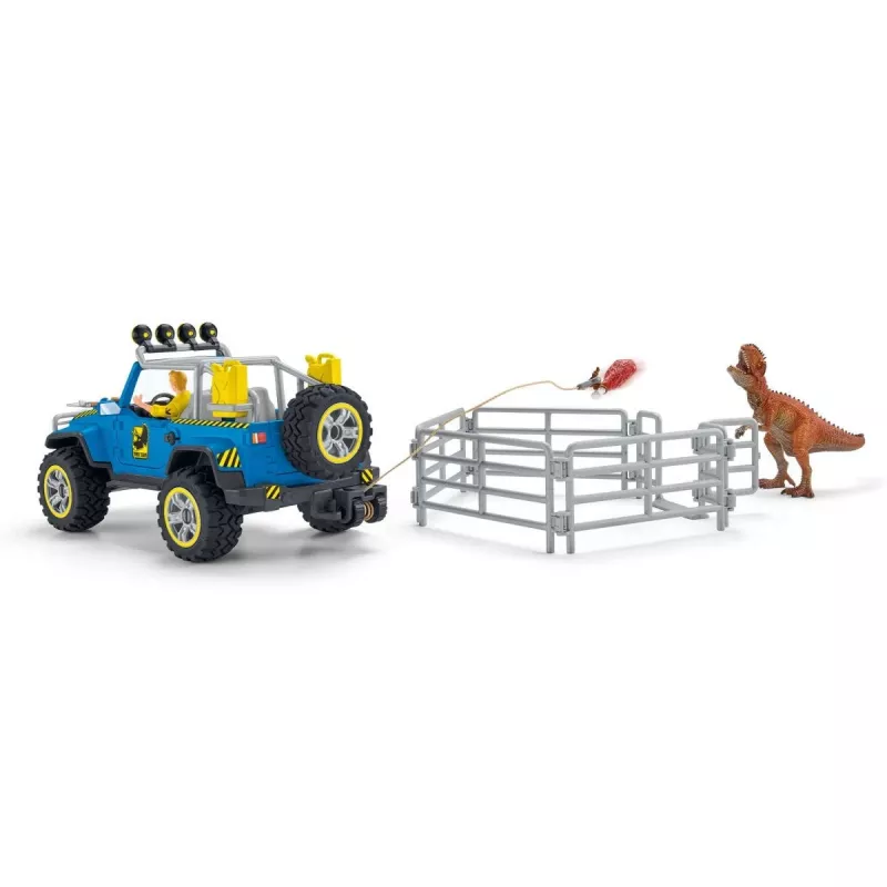 “Schleich” dinozaurai. Visureigis su dinozaurų postu, dinozaurai ir ugnikalnis, tyrimų stotis, 4 m., įvairiaspalvis, plastikas