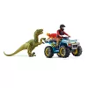 schleich Dinozaurai Pabėgimas keturračiu nuo Velociraptoriaus, Dinozaurai ir ugnikalnis, Tyrimų stotis, 4 m., Įvairiaspalvis, Plastikas