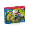 schleich Dinozaurai Pabėgimas keturračiu nuo Velociraptoriaus, Dinozaurai ir ugnikalnis, Tyrimų stotis, 4 m., Įvairiaspalvis, Plastikas