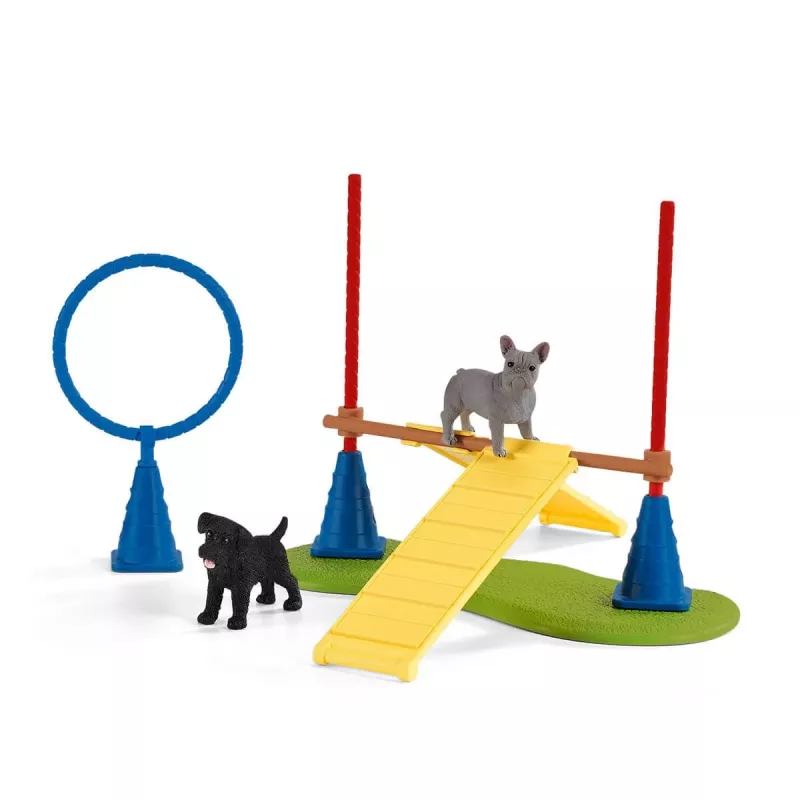 schleich Farm Life šuniukų vikrumo treniruotė, Farm World, 3 m., įvairiaspalvis