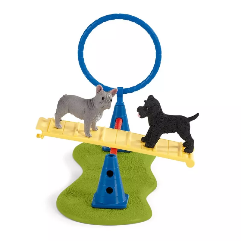 schleich Farm Life šuniukų vikrumo treniruotė, Farm World, 3 m., įvairiaspalvis