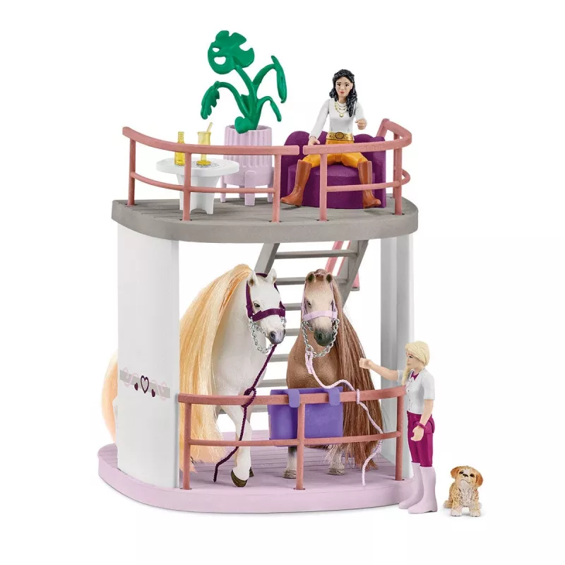 schleich HORSE CLUB Sofia’s Beauties arklio grožio salonas, Salonas ir SPA, Šukuojami karčiai, Arkliai, 3 m., Įvairiaspalvė, Plastikas