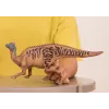 schleich Dinozaurai Edmontosaurus, 4 m., Žemės užkariavimas, Dinozaurai ir ugnikalnis, Juoda, Ruda, Žalia, Plastikinis