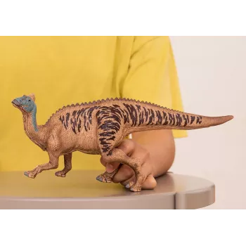 schleich Dinozaurai Edmontosaurus, 4 m., Žemės užkariavimas, Dinozaurai ir ugnikalnis, Juoda, Ruda, Žalia, Plastikinis