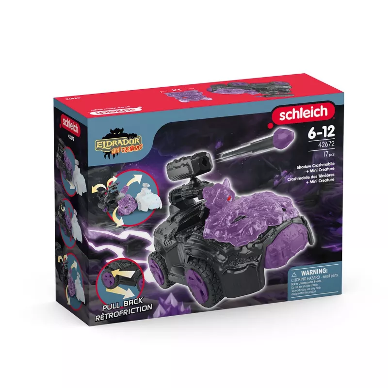 Schleich Shadow CrashMobile su mini būtybe juoda violetinė 42672
