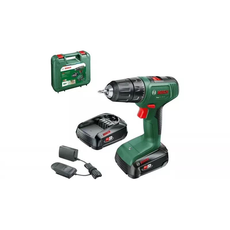 Bosch EasyDrill 18V-40 1630 RPM beraktis 1,3 kg juodas, žalias