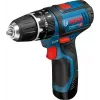 Pistol grip grąžtas Bosch GSB 12V-15, 1300 RPM, 2 Ah baterija