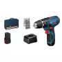 Pistol grip grąžtas Bosch GSB 12V-15, 1300 RPM, 2 Ah baterija