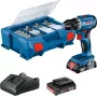 Bosch GSR 18V-45 Professional 500 RPM Keyless 900 g Juoda, Blue