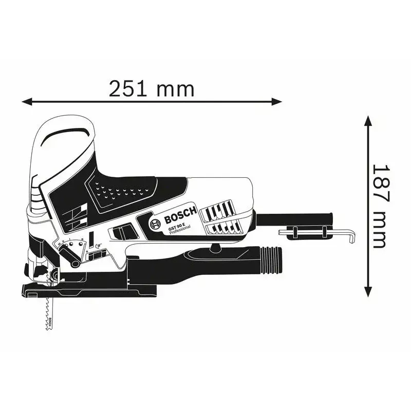 Bosch 0 601 58G 000 elektrinis siaurapjūklis 650 W 2,3 kg