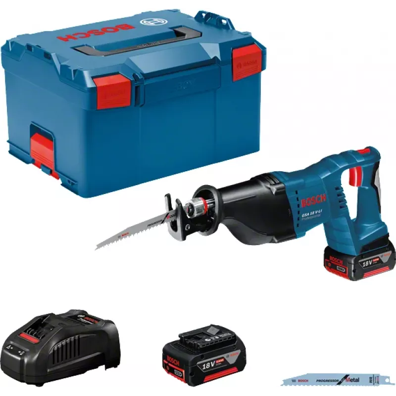Bosch GSA 18V-LI Professional Juoda, Blue