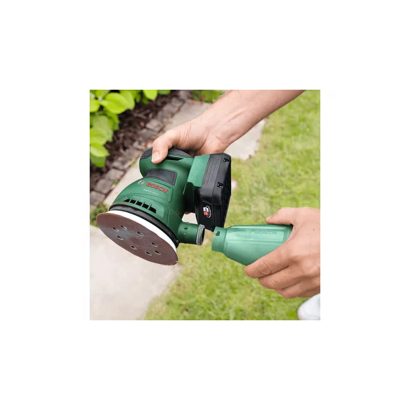 Bosch EasyOrbit 18V-10 (Baretool), Orbitinis šlifuoklis, Juoda, Žalia, Plastikas, Vokietija, 23000 OPM, 1 mm