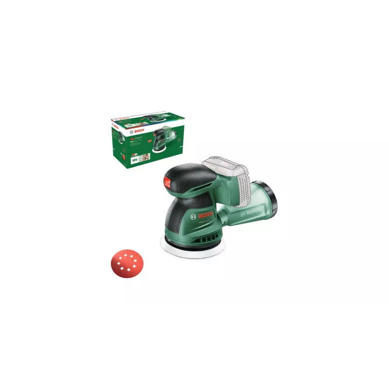 Bosch EasyOrbit 18V-10 (Baretool), Orbitinis šlifuoklis, Juoda, Žalia, Plastikas, Vokietija, 23000 OPM, 1 mm