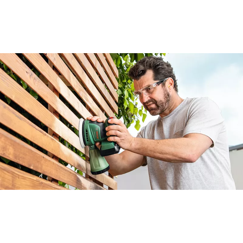Bosch EasyOrbit 18V-10 (Baretool), Orbitinis šlifuoklis, Juoda, Žalia, Plastikas, Vokietija, 23000 OPM, 1 mm