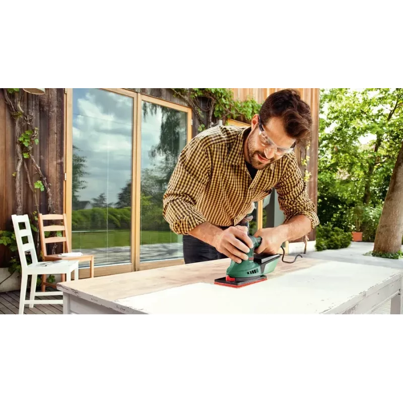 Bosch PSM 200 AES Multifunkcinis šlifuoklis 26000 aps./min Juoda, Žalia 200 W