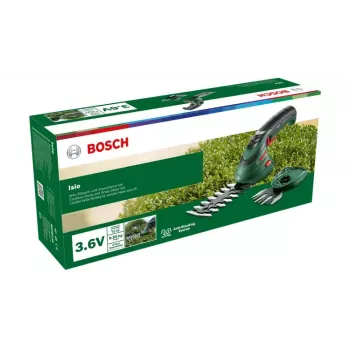 Bosch Isio akumuliatorinės žolės žirklės 8 cm 3,6 V ličio jonų (Li-Ion) juoda, žalia