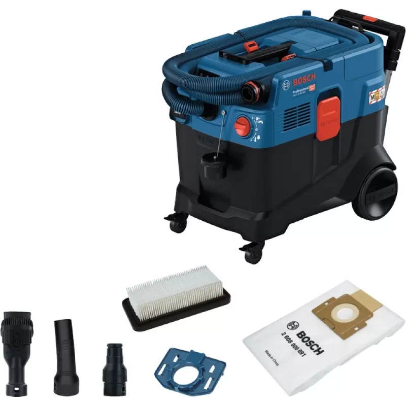 Bosch GAS 12-40 MA Professional 40 L cilindrinis dulkių siurblys sausiems ir šlapiems valymams 1200 W Combi