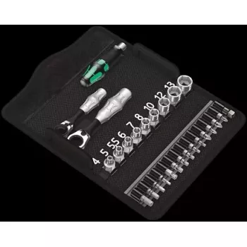 Raktų su lizdais rinkinys Wera Zyklop Mini 2