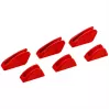 Vamzdžių veržliarakčio atsarginė dalis Knipex 86 09 250 V01 Raudonas plastikas 6 vnt.