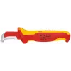Fiksuotas peilis Knipex 009855 Metallic Red Geltona