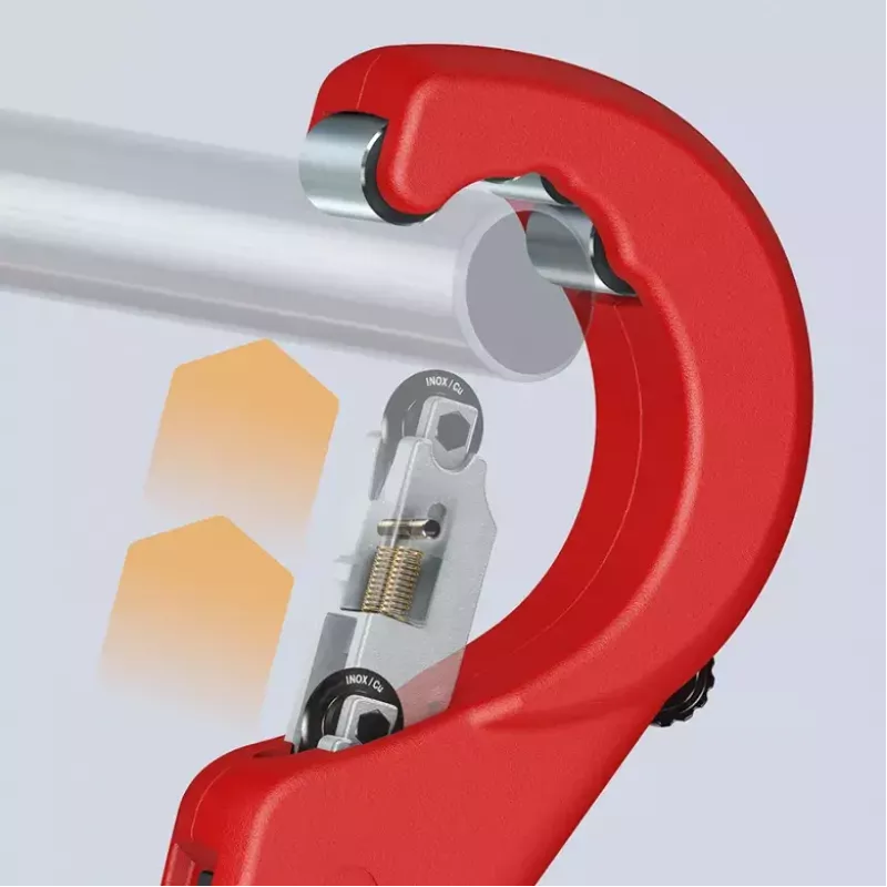 Pipecutter Knipex 90 31 03 BK tinkamas žalvariui variui plienui