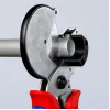 Vamzdžių žirklės Knipex 90 25 25 aliuminio juodos mėlynos raudonos 210 mm