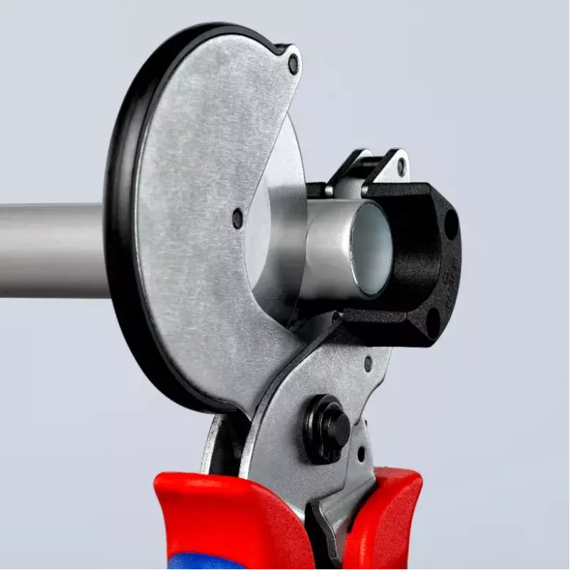 Vamzdžių žirklės Knipex 90 25 25 aliuminio juodos mėlynos raudonos 210 mm