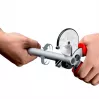 Vamzdžių žirklės Knipex 90 25 25 aliuminio juodos mėlynos raudonos 210 mm