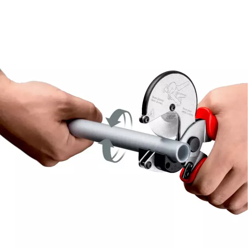 Vamzdžių žirklės Knipex 90 25 25 aliuminio juodos mėlynos raudonos 210 mm