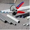 Vamzdžių žirklės Knipex 90 25 25 aliuminio juodos mėlynos raudonos 210 mm