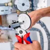 Vamzdžių žirklės Knipex 90 25 25 aliuminio juodos mėlynos raudonos 210 mm
