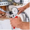 Vamzdžių žirklės Knipex 90 25 25 aliuminio juodos mėlynos raudonos 210 mm