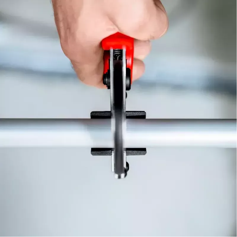 Vamzdžių žirklės Knipex 90 25 25 aliuminio juodos mėlynos raudonos 210 mm